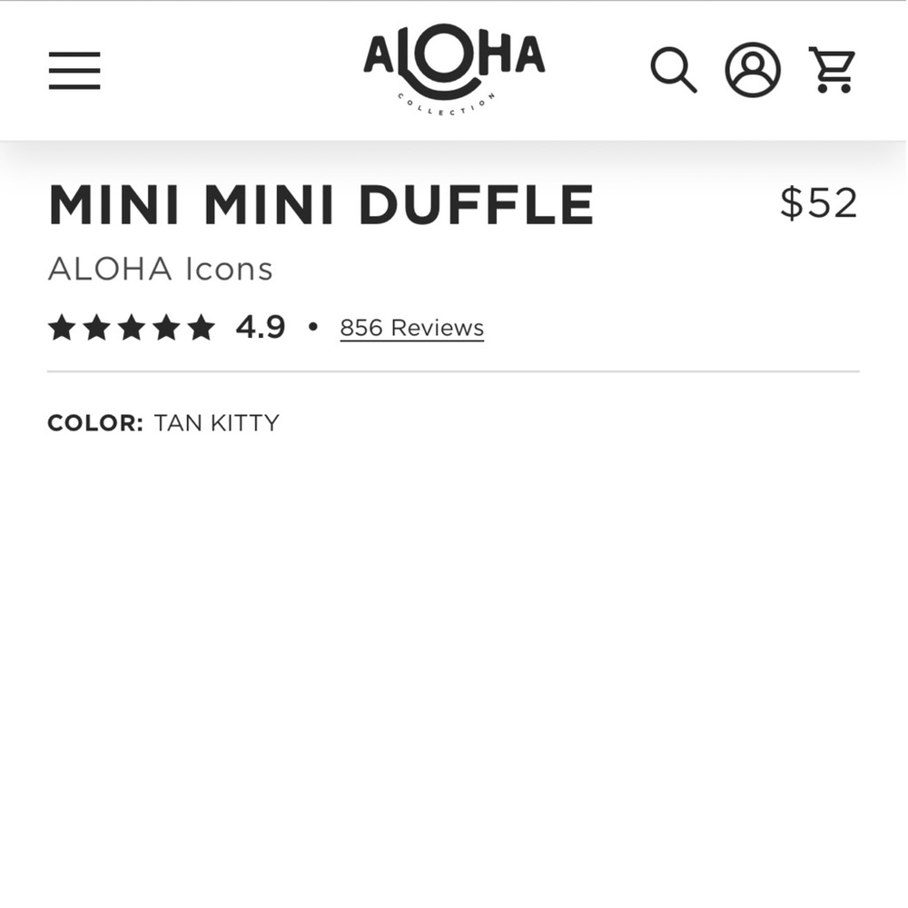 ALOHA Collection Mini Mini Duffle - Picture 5 of 8